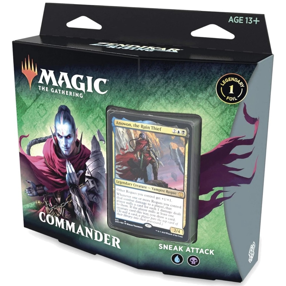 Magic The Gathering Zendikar Rising Commander Deck Sneak Attack 100 Cards